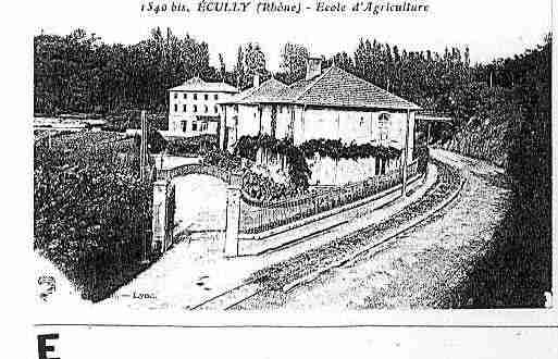 Ville de ECULLY Carte postale ancienne