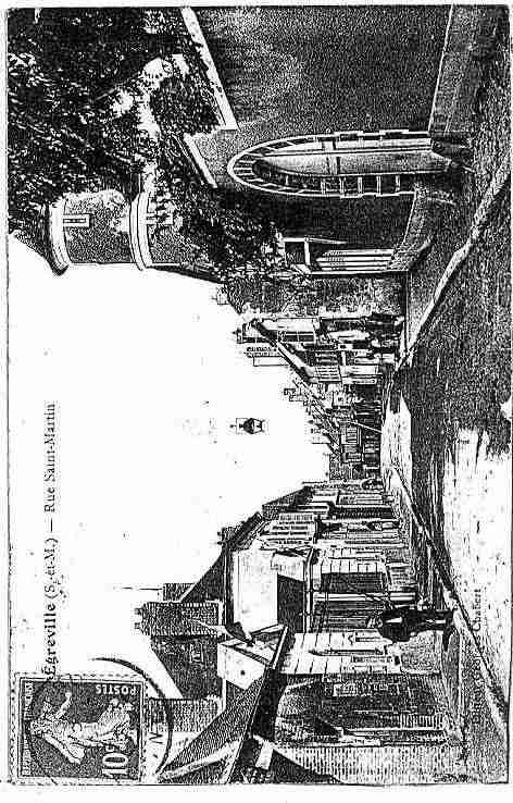 Ville de EGREVILLE Carte postale ancienne Ville de EGREVILLE Carte postale ancienne