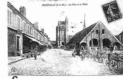 Ville de EGREVILLE Carte postale ancienne
