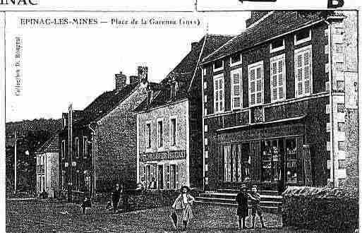 Ville de EPINAC Carte postale ancienne
