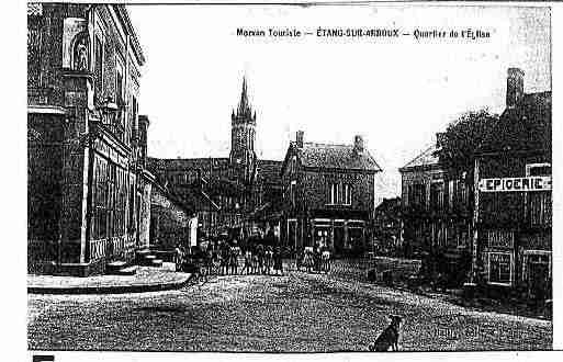 Ville de ETANGSURARROUX Carte postale ancienne