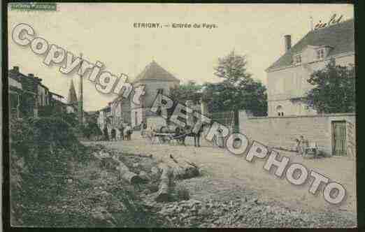 Ville de ETRIGNY Carte postale ancienne