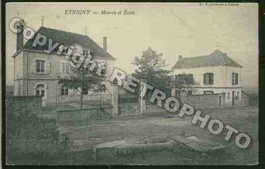 Ville de ETRIGNY Carte postale ancienne