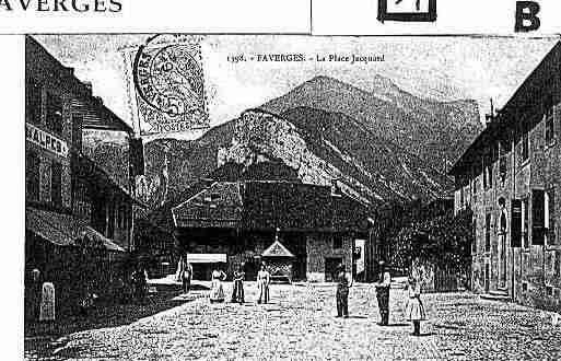 Ville de FAVERGES Carte postale ancienne