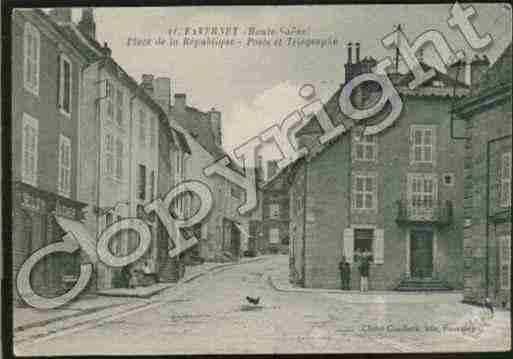 Ville de FAVERNEY Carte postale ancienne