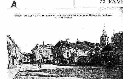 Ville de FAVERNEY Carte postale ancienne