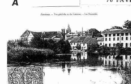 Ville de FAVERNEY Carte postale ancienne