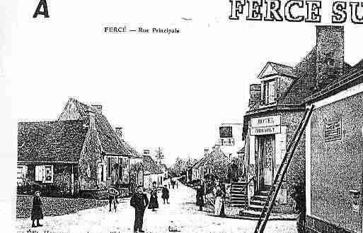 Ville de FERCESURSARTHE Carte postale ancienne