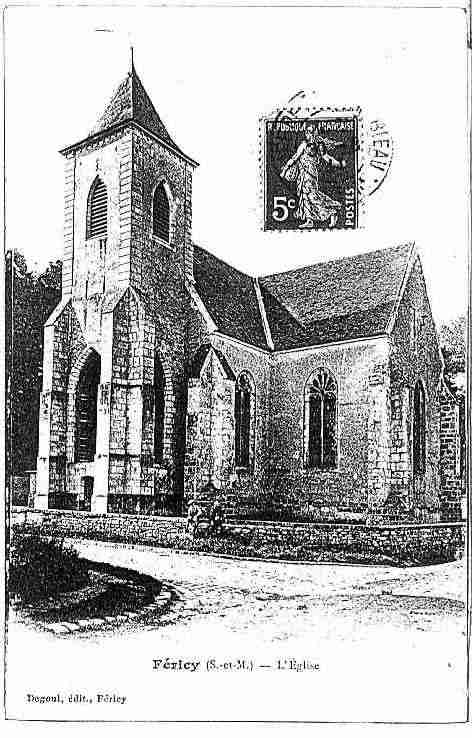 Ville de FERICY Carte postale ancienne