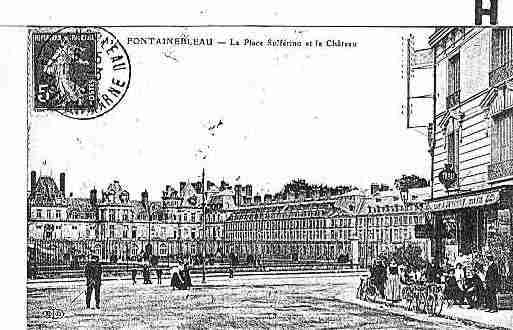 Ville de FONTAINEBLEAU Carte postale ancienne