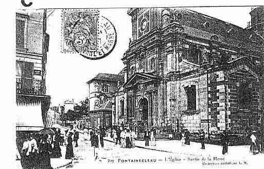 Ville de FONTAINEBLEAU Carte postale ancienne