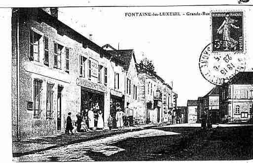 Ville de FONTAINELESLUXEUIL Carte postale ancienne