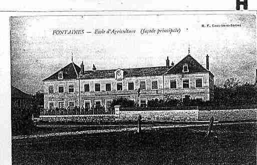 Ville de FONTAINES Carte postale ancienne