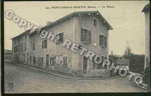 Ville de FONTAINESSAINTMARTIN Carte postale ancienne