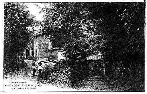 Ville de FONTAINESSAINTMARTIN Carte postale ancienne