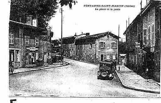 Ville de FONTAINESSAINTMARTIN Carte postale ancienne