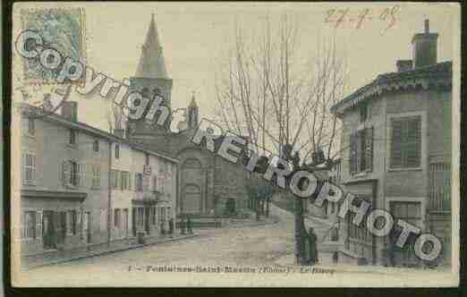 Ville de FONTAINESSAINTMARTIN Carte postale ancienne