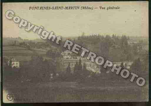 Ville de FONTAINESSAINTMARTIN Carte postale ancienne Ville de FONTAINESSAINTMARTIN Carte postale ancienne