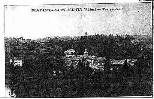 Ville de FONTAINESSAINTMARTIN Carte postale ancienne Ville de FONTAINESSAINTMARTIN Carte postale ancienne