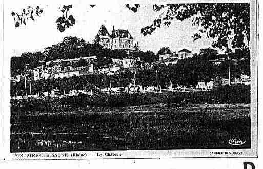 Ville de FONTAINESSURSAONE Carte postale ancienne