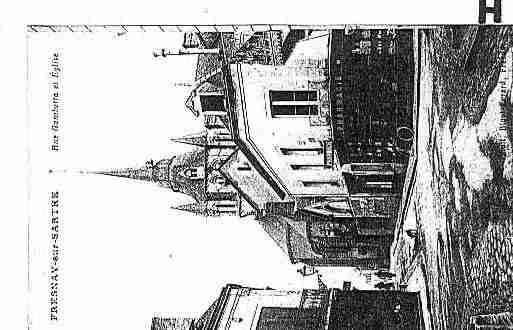 Ville de FRESNAYSURSARTHE Carte postale ancienne