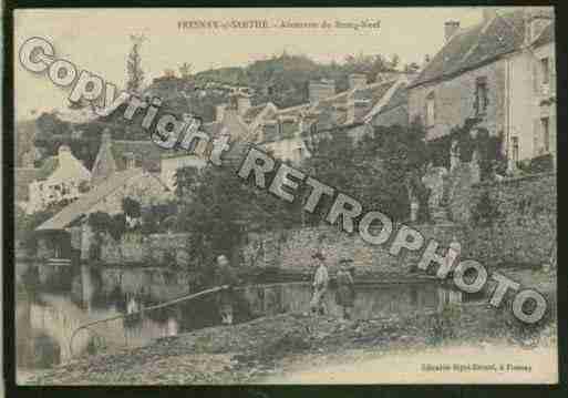 Ville de FRESNAYSURSARTHE Carte postale ancienne