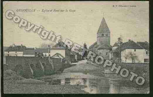 Ville de GENOUILLY Carte postale ancienne