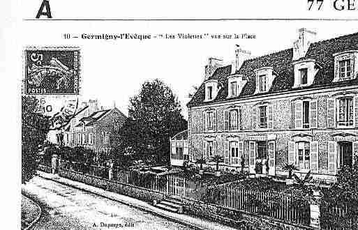 Ville de GERMIGNYL\\\'EVEQUE Carte postale ancienne