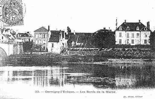 Ville de GERMIGNYL\'EVEQUE Carte postale ancienne