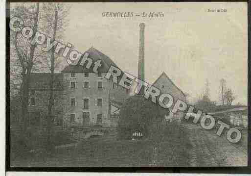 Ville de GERMOLLESMELLECEY Carte postale ancienne