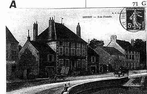 Ville de GIVRY Carte postale ancienne