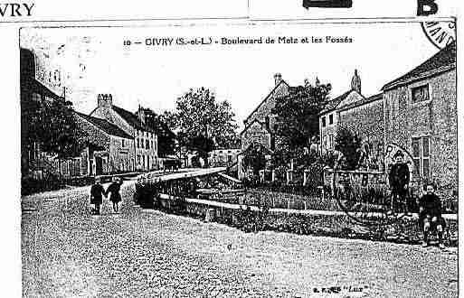 Ville de GIVRY Carte postale ancienne