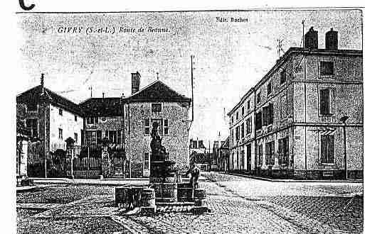 Ville de GIVRY Carte postale ancienne