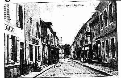 Ville de GIVRY Carte postale ancienne