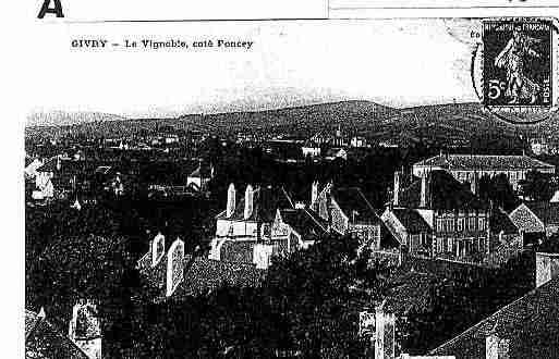 Ville de GIVRY Carte postale ancienne