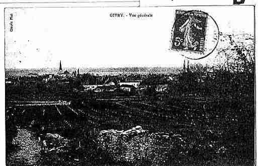 Ville de GIVRY Carte postale ancienne