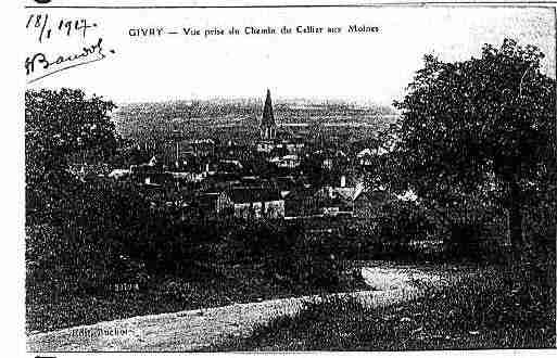 Ville de GIVRY Carte postale ancienne