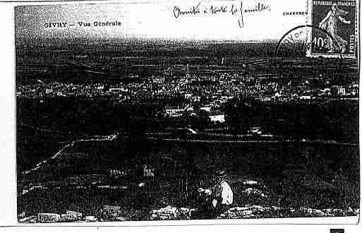 Ville de GIVRY Carte postale ancienne