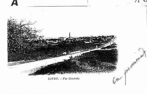 Ville de GIVRY Carte postale ancienne