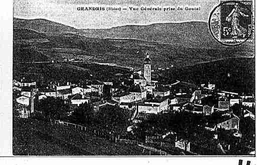 Ville de GRANDRIS Carte postale ancienne