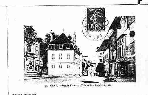 Ville de GRAY Carte postale ancienne