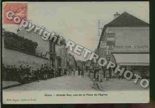 Ville de GRETZSURLOING Carte postale ancienne