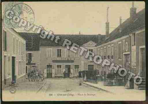 Ville de GRETZSURLOING Carte postale ancienne