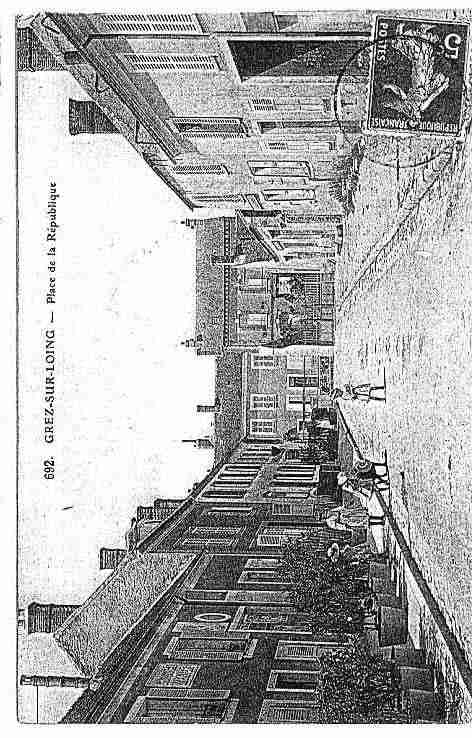 Ville de GRETZSURLOING Carte postale ancienne Ville de GRETZSURLOING Carte postale ancienne