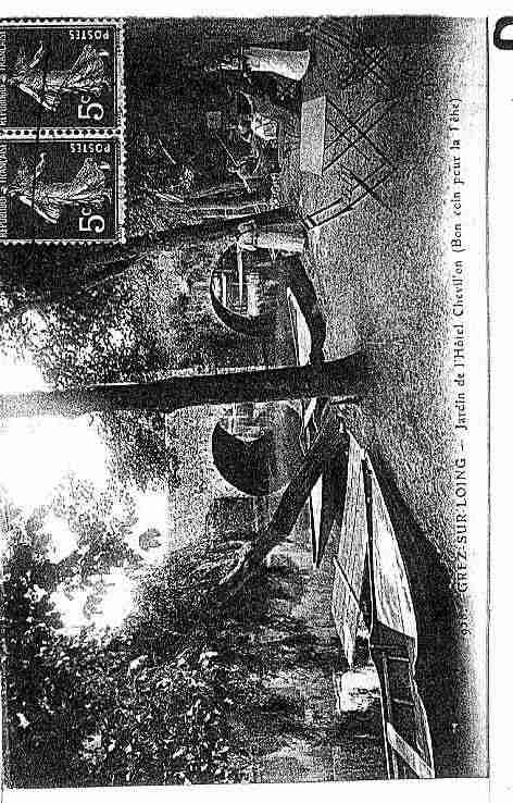 Ville de GRETZSURLOING Carte postale ancienne
