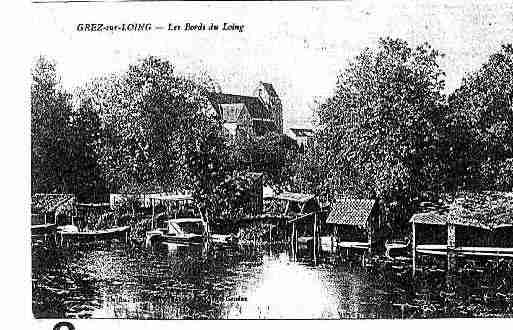 Ville de GRETZSURLOING Carte postale ancienne