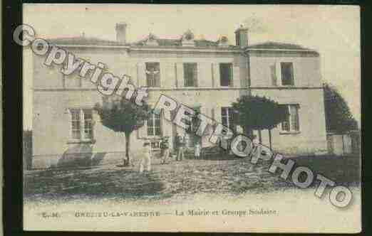 Ville de GREZIEULAVARENNE Carte postale ancienne