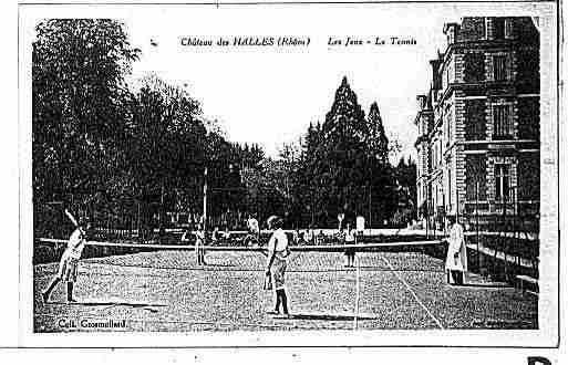 Ville de HALLES(LES) Carte postale ancienne