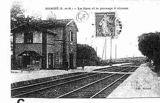 Ville de HERME Carte postale ancienne