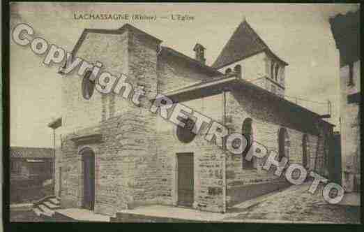 Ville de LACHASSAGNE Carte postale ancienne